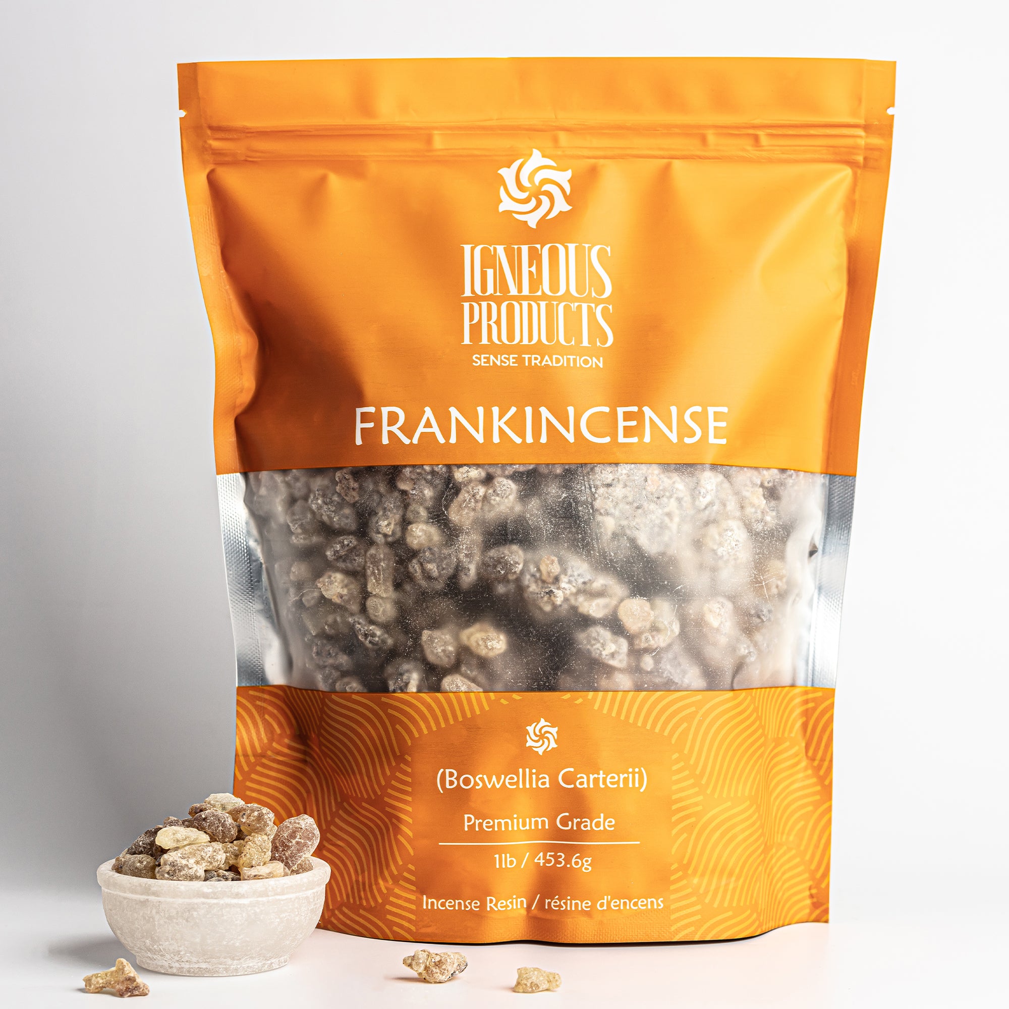 Premium Grade Frankincense Resin (Boswellia Carterii) - Sourced Directly from Farmers - Big Pieces - 1lb (453.6 grams)