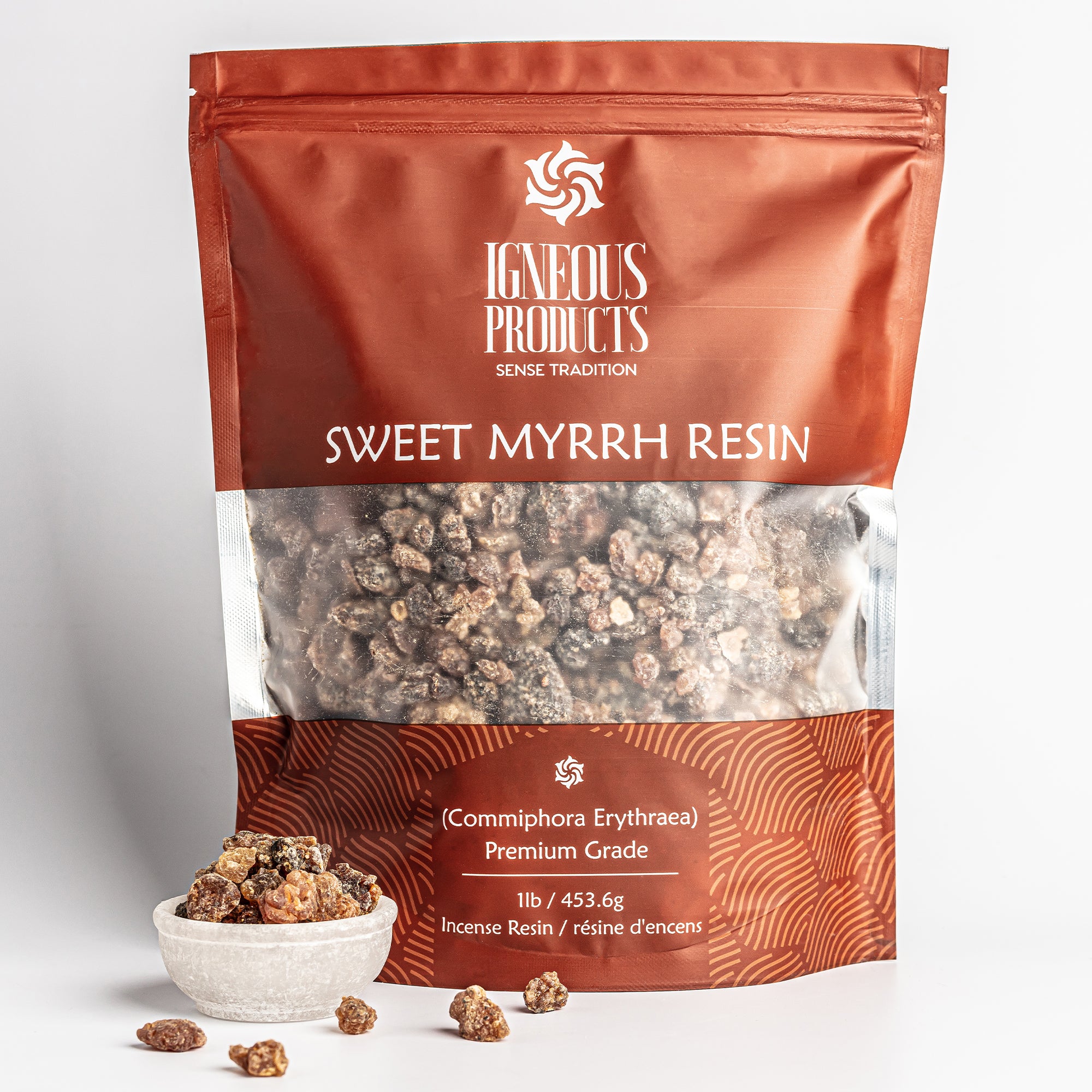 Premium Sweet Myrrh (Commiphora Erythraea) Resin - Sourced Directly from Farmers - Large Pieces ( 1lb / 453.6g )